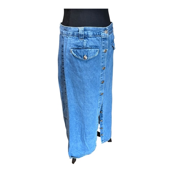 Austin Harris Women's Straight/Pencil Denim Skirt - Picture 2 of 7